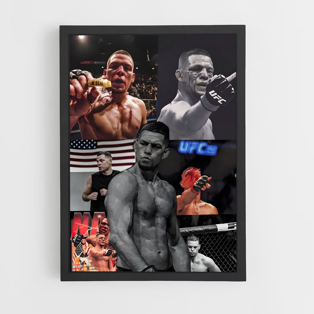 Poster Nate Diaz: The Champion's Ascent – affiche MMA (vue 2)